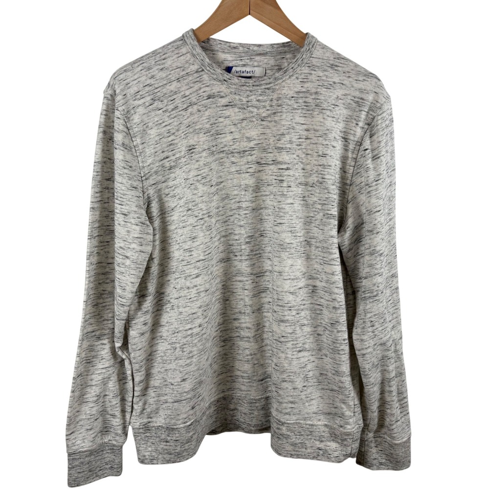 Artefact Men's Pullover Sweatshirt Heathered Gray‎ Size M Loungewear Athleisure